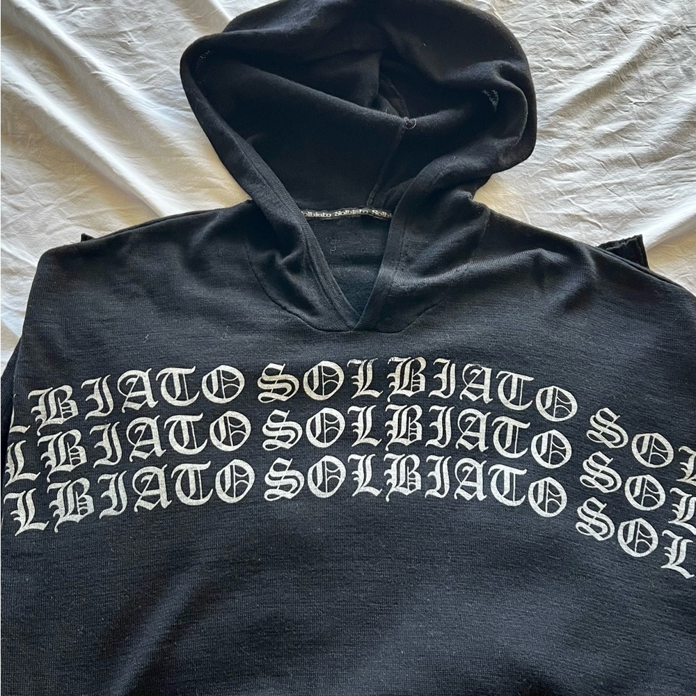 Vintage Solbiato Black Label Hooded Sweater Size 3X